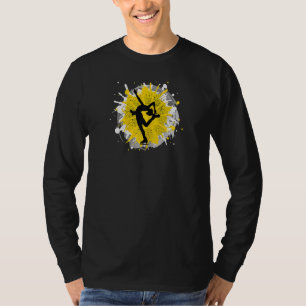 Girls Ice Skaten Skater Motivierend Ice Dancer F T-Shirt