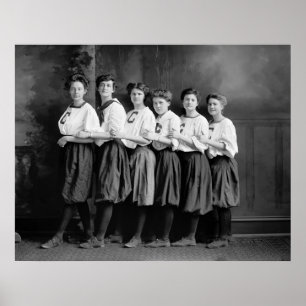 Girls in Bloomeren, Anfang der 1900er Poster