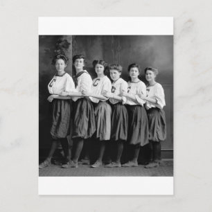 Girls in Bloomeren, Anfang der 1900er Postkarte