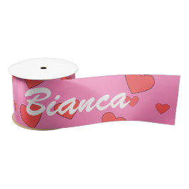 Girls Individuelle Name für Geschenkpackungen Satinband