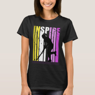 Girls Inspirierte Hockey Coach Geburtstag Coach Fa T-Shirt