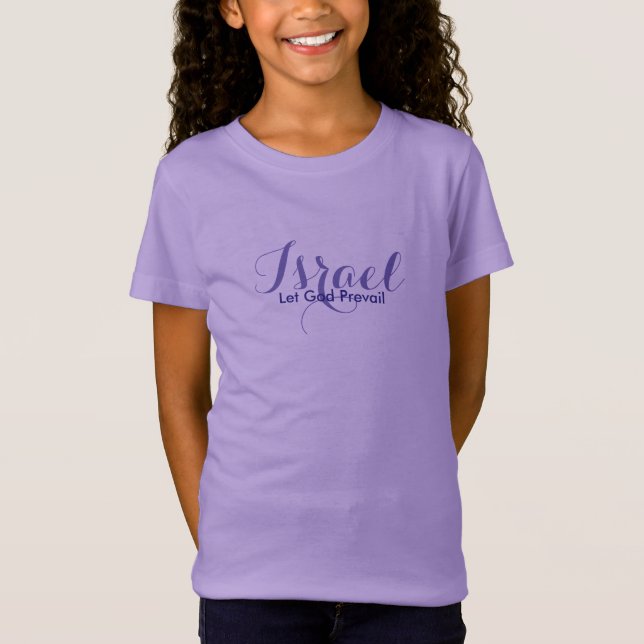 Girls Israel Top-Gelassen Gottesdienst T-Shirt (Vorderseite)