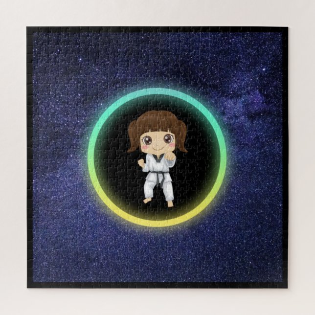 Girls Karate Galaxy Puzzle (Vertikal)