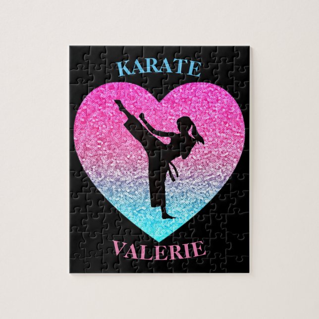 Girls Karate Kick Puzzle (Vertikal)
