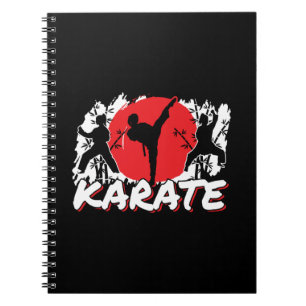 Girls Karate - Patriotic Japan Japanisches Thema Notizblock