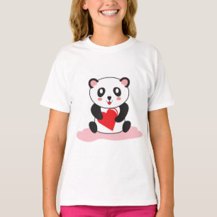 Girls’ Kawaii Panda Shirt - Süße Tier Gift T-Shirt