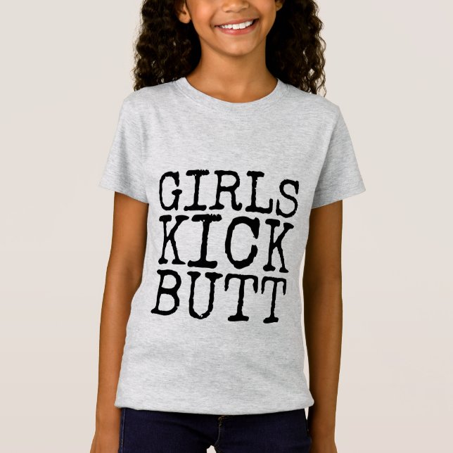 GIRLS KICK HINTERN T - Shirt T-Shirts (Vorderseite)