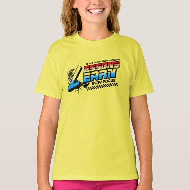 GIRLS/KIDS FOCUS LESSONS LEARN T SHIRT  (Vorderseite)