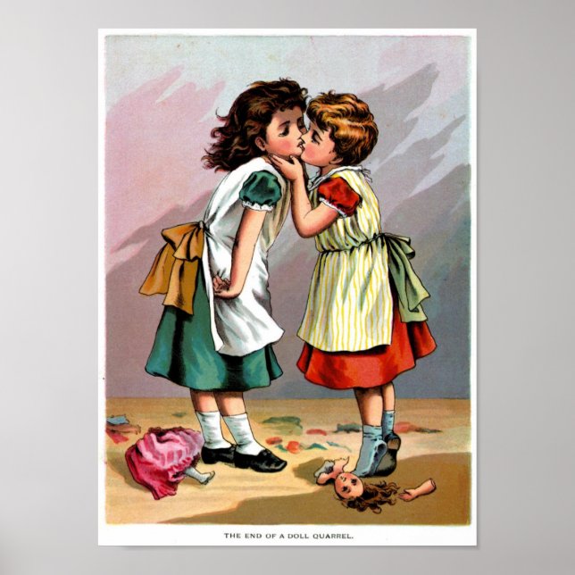 Girls Kissing Poster (Vorne)
