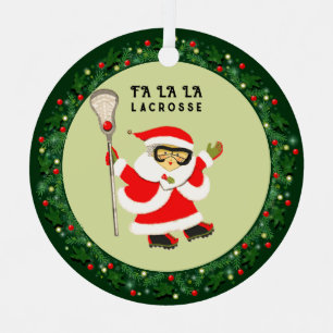 Girls Lacrosse Christmas 2025 Ornament Aus Metall