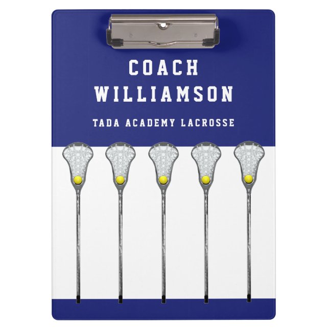 Girls Lacrosse Coach Klemmbrett (Vorderseite)