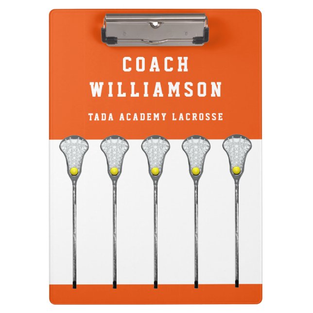 Girls Lacrosse Coach Klemmbrett (Vorderseite)