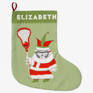 Girls Lacrosse Großer Weihnachtsstrumpf