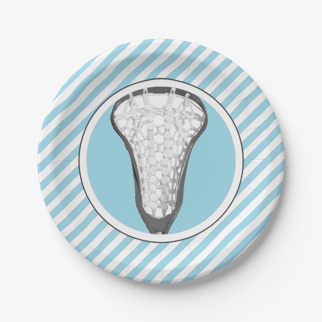 Girls Lacrosse Pappteller (Vorderseite)