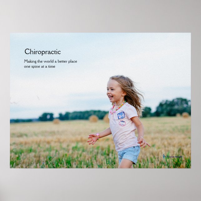 Girls laufen Chiropractic Poster (Vorne)