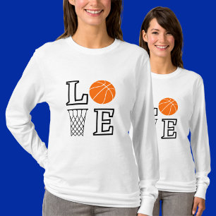 Girls LIEBE Basketball, Basketball Spielgeschenk T-Shirt
