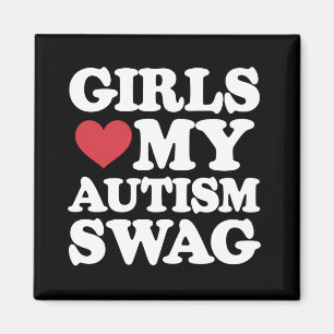 Girls Liebe Mein Autismus Swag Funny Awareness Magnet