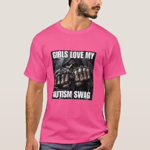 Girls Liebe Mein Autismus Swag Funny Cringe Hard S T-Shirt