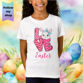 Girls Liebe Oster T-Shirt