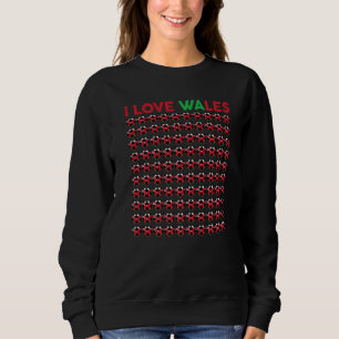 Girls Liebe Wales Soccer Balls Kinder Kleinkind Wa Sweatshirt
