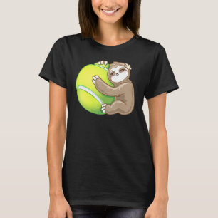 Girls Lieben Sport Niedliches Spielfeld Tennisball T-Shirt