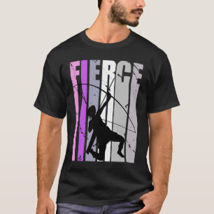 Girls Lila Archery Fierce Birthday Archer Courag T-Shirt