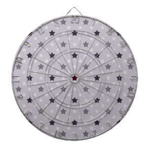 Girls Lila Stars Pattern Dartscheibe