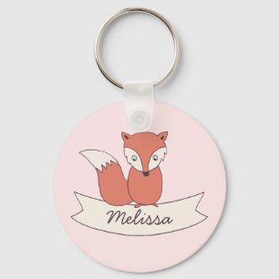 Girls Little Fox Personalisierte Schlüsselkette Schlüsselanhänger