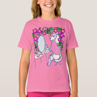 Girls' Medium Pinkie Poodle Tee Shirt