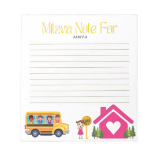 Girls Mitzva Note Notizblock