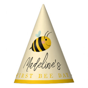 Girls Moderner Niedlicher Sommer Erster Bienentag Partyhütchen