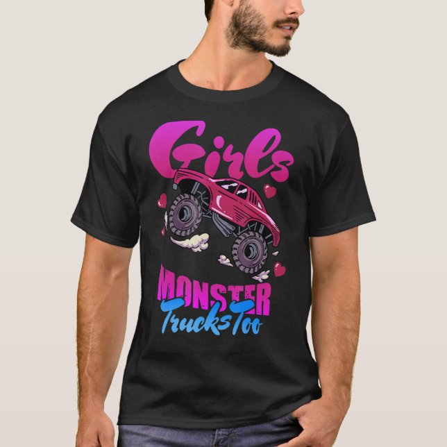 Girls Monster Truck Big Style Truck Frauen T-Shirt (Vorderseite)