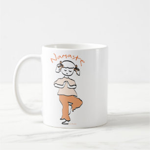 Girls Namaste Yoga Tee Shirt Kaffeetasse
