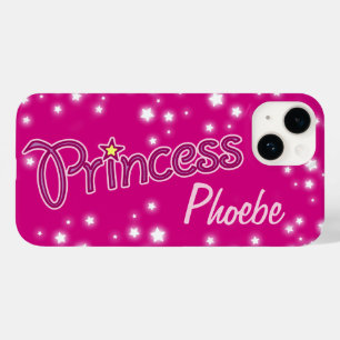 Girls named princess star graphic pink Case-Mate iPhone hülle