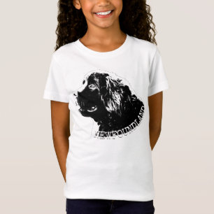 Girl's Newfundland Puppy Dog T - Shirt und Geschen