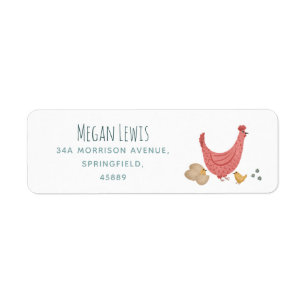 Girls Niedlich Pink Farm Chicken Baby Dusche