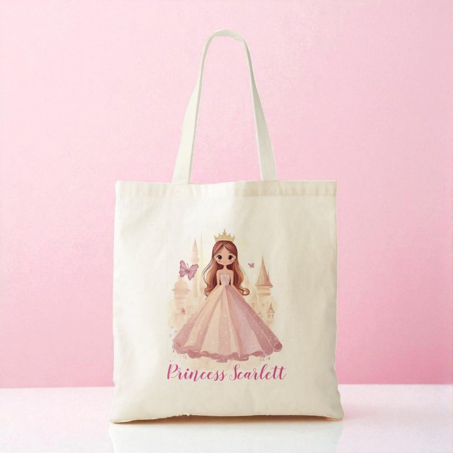 Girls Niedlich Princess Personalisiert Tote Bag Tragetasche (Von Creator hochgeladen)