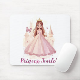 Girls Niedlich Princess Sparkle Personalisiert Mousepad