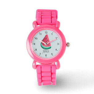 Girls Niedlich Tropical Watermelon Frucht Kinder Armbanduhr