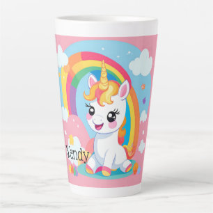 Girls Niedlicher Einhorn-Regenbogen-Individuelle N Milchtasse