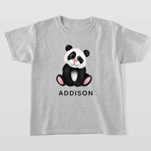 Girls Niedlicher Jungle Panda Bär T-Shirt (Ablage )
