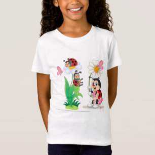 Girls' Niedlicher Ladybug-T - Shirt