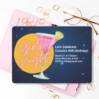 Girls Night Martini Einladung