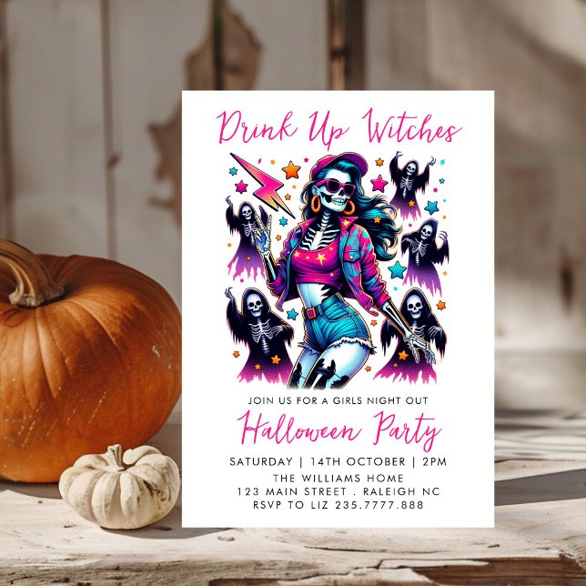 Girls Night Out Adult Halloween-Party Einladung (Von Creator hochgeladen)