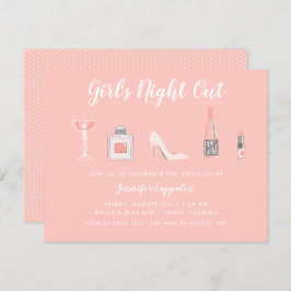 Girl's Night Out Junggeselinnen-Abschied Einladung