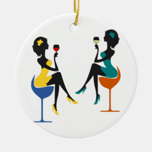 Girls Night Out Keramik Ornament