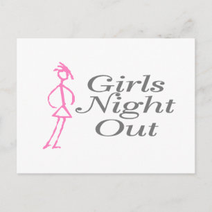 Girls Night Out (Mädchen) Postkarte