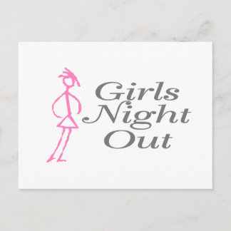 Girls Night Out (Mädchen) Postkarte