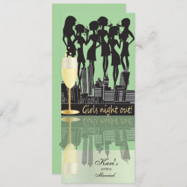 Girls Night Out Party Celebration | Minzgrün Einladung