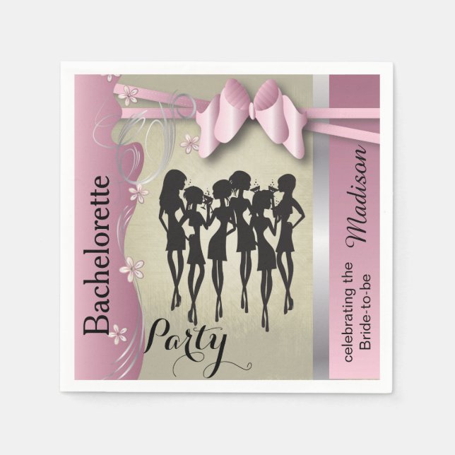 Girls Night Out Party Events Serviette (Vorderseite)